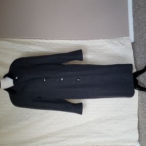 Vintage JOFELD Wool blend Long-line Trench Pea Coat Women